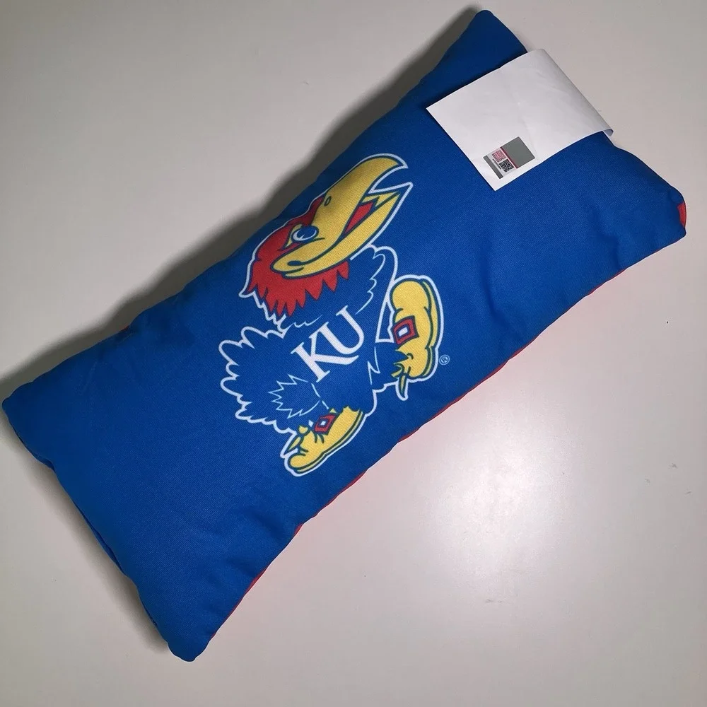 Kansas Jayhawks 2 Sided Bolster Travel‎ Pillow, 16